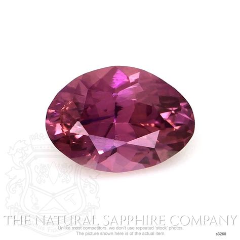 Reddish Pink Sapphire Oval Ct S