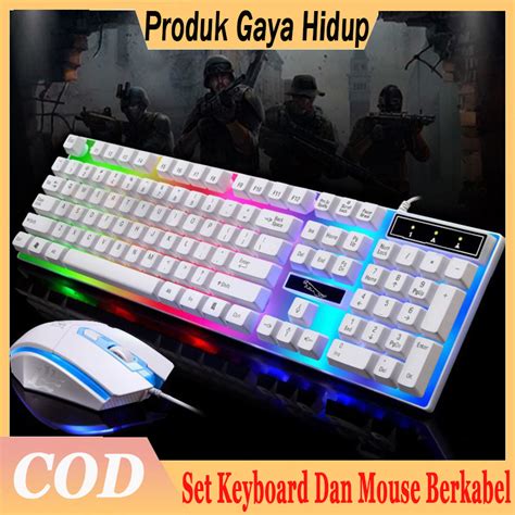 jual  stokpaket keyboard gaming  mouse set mouse  keycaps