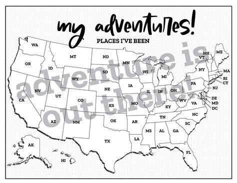 Places Ive Been Map United States Map States Ive Etsy