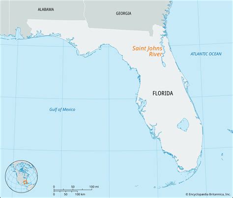 Map Of St Johns River Florida | Maps Of Florida