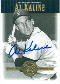 Al Kaline Autographed Baseball Card Upper Deck Cooperstown