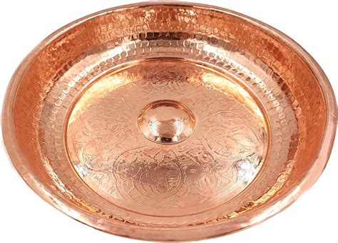 Baykul Turkish Hammam Copper Bath Bowl Handcrafted Copper Decorative Bowl