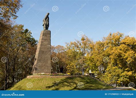 Taras Shevchenko Monument On Taras Hill Editorial Photography Image