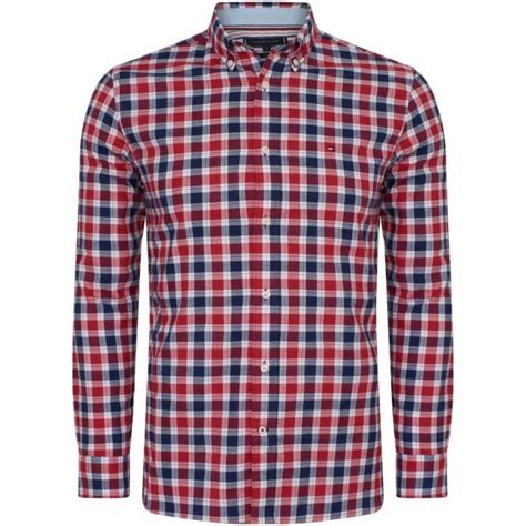 Tommy Hilfiger Plaid Shirt Regular Fit Mw0mw17620 0qj