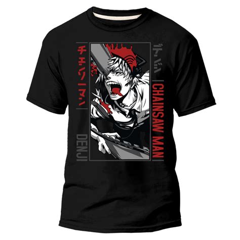Camiseta Chainsaw Man - Camiseta Básica De Anime Chainsaw Man Unissex | Shopee Brasil