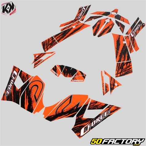 Graphic kit CFMoto Cforce 600 since 2021 Orange Kutvek â Quad Piece