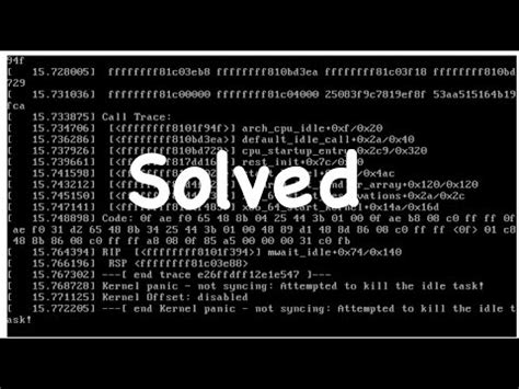 Kernel Panic Not Syncing Attempted To Kill The Idle Task YouTube