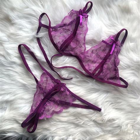 Set Sexy Lingerie Set Bra Panty For Women Crotchless Underwear For Hot Sex Bikini T Back