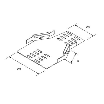 Atkore Unistrut Tumsr Medium Cable Tray Reducer Mm