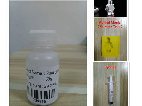 Gallium Metal 9999 Pure Refine 4n Liquid 50g 100g Gallium Metal