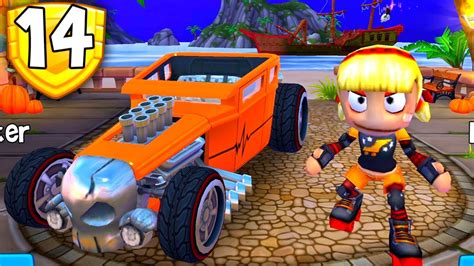 Roxie Roller And Bone Shaker Pumpkin Color Beach Buggy Racing 2 YouTube