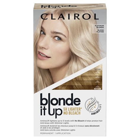 Clairol Blonde It Up No Bleach Permanent Hair Dye Lightening Kit Hair