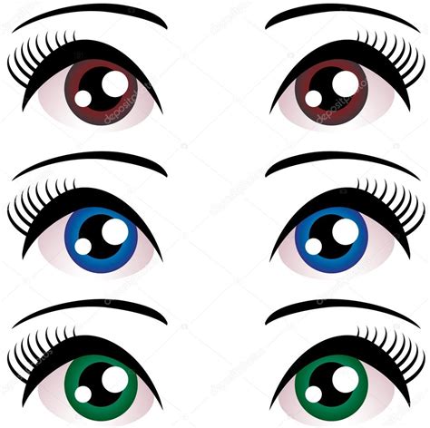 Hermosos ojos femeninos vector gráfico vectorial Ekaterina P imagen