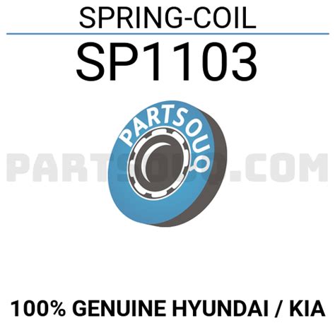 SPRING-COIL SP1103 | Hyundai / KIA Parts | PartSouq