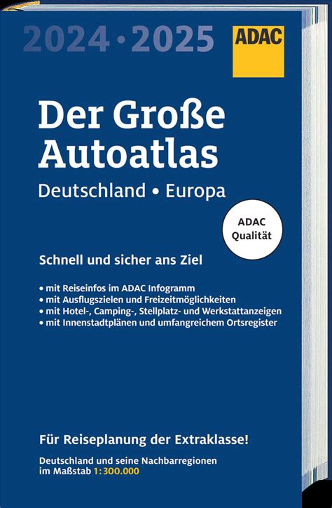 ADAC Der große Autoatlas 2024 2025 Deutschland Europa