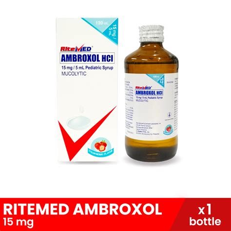 Ritemed Ambroxol Pediatric Syrup Mg Ml Bottle For Cough Relief