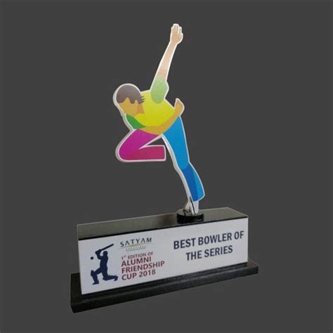 Printed Best Bowler Acrylic Cricket Trophy at Rs 650/piece in Pune | ID ...