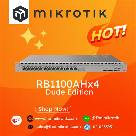 Mikrotik RB1100AHx4 Dude Edition - บริษัท ไมโครติค (ประเทศไทย) จำกัด ...