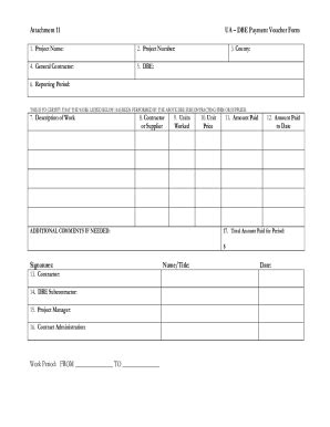 Fillable Online Prime Contractor Consultant Payment Voucher Form Fax