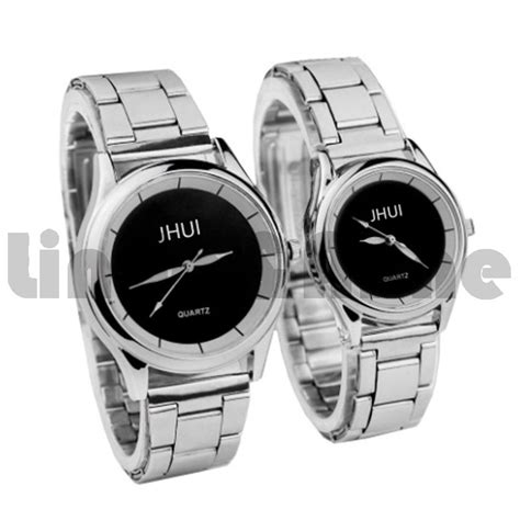 Jual Jam Tangan Jhui Casual Pria Bisnis Stainless Steel Analog Fashion