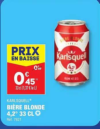 Promo Bi Re Blonde Premium Karlsquell Chez Aldi Icatalogue Fr