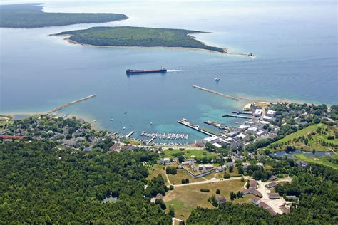 Mackinac Island Harbor in Mackinac Island, MI, United States - harbor ...