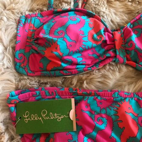 Lilly Pulitzer Swim New Lilly Pulitzer Surfs Up Bikini Snorkel Blue Poshmark
