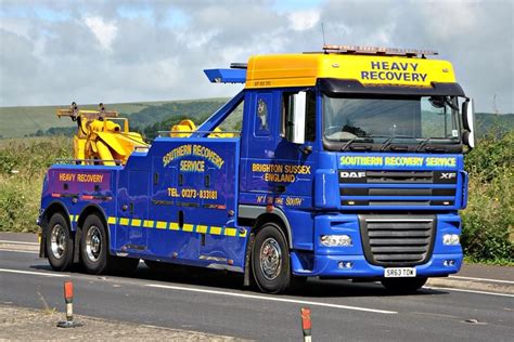 Dafxf Heavy Recovery Tow Truck Brighton Sussex Towing