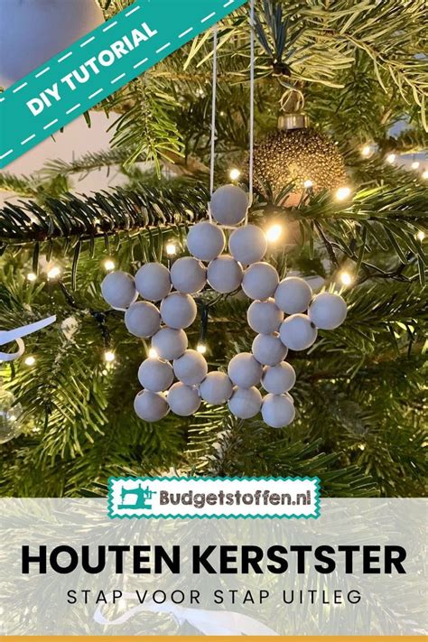 Diy Maak Een Kerstster Van Houten Kralen Naaiblog Vol Leuke Tips