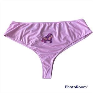 Sugar Thrillz Swim Nwt Dolls Kill Sugar Thrillz Plus Size Pink Bikini Bottoms Rollerskate