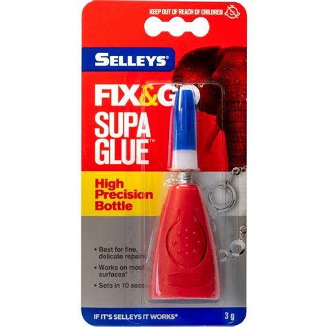 Selleys Fix And Go Adhesive Supa Glue Control Bottle 3g Big W