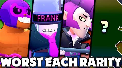 The Worst Brawlers In Each Rarity New Meta Brawler Rankings Brawl