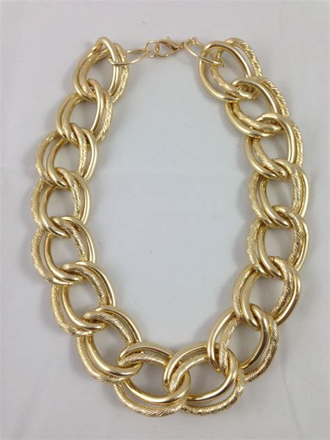 Metal Chain Necklace 20 Inches Joyas