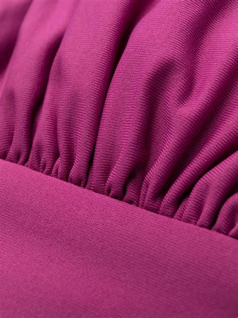 Fisico Ruched Bandeau Bikini Set Farfetch