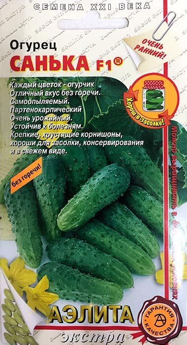 Купить Огурец Санька F1 /0,25гр очень ранний самоопыл в Санкт ...