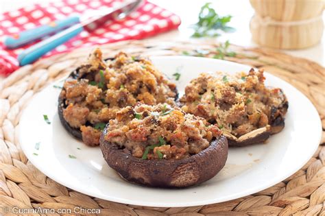 Funghi Portobello Ripieni Di Salsiccia Ricetta Autunnale Gustosissima