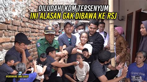 KANG DM TERSENYUM SAAT DILUDAHI TAK DIBAWA KE RSJ KARENA BPJS MANDIRI