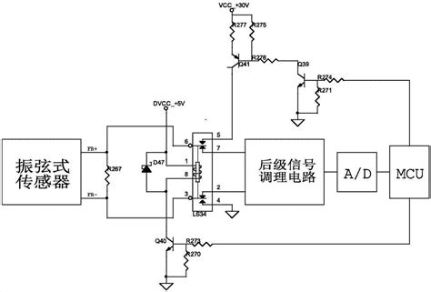 一种基于继电器的振弦式传感器信号前端采集电路的制作方法