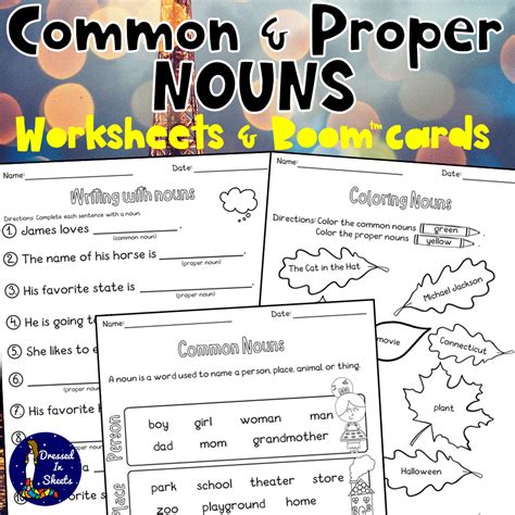 Free Common Proper Nouns Worksheet 3rd Grade Download Free Common