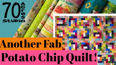 Potato Chip Block Scrap Quilt Scrap Fabric Thrifty Quilting