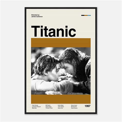 Titanic Movie Poster Titanic Print Vintage Retro Citiesbox