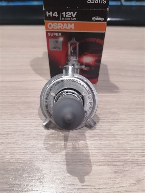 Лампа галогенная OSRAM H4 60/55W P43t-38+30% Super 12V, 64193SUP ...