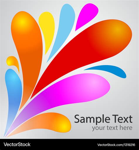 Color drop background Royalty Free Vector Image