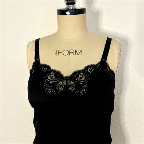 Wonder Maid S Vintage Black Lingerie Nylon Slip U Gem