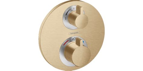 ערכה חיצונית לתרמוסטט 4 דרך מדגם Ecostat S בגימור נחושת מוברש - הנס גרואה