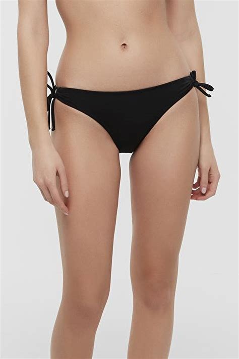 Siyah Basic Yandan Bağlama Detaylı Bikini Altı PLULCWCC IY BK Siyah Penti