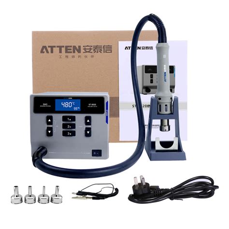 Atten St D Lead Free Hot Air Gun Rework Station W Intelligent Digital Display Soldering