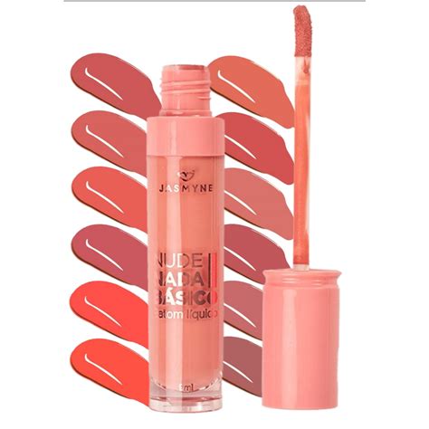 KIT 12 BATOM LIQUIDO NUDE NADA BASICO JASMYNE Shopee Brasil