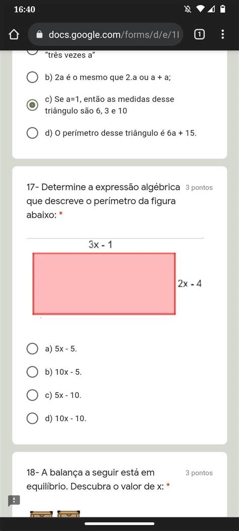 Determine A Expressão Algébrica Que Descreve O Perímetro Da Figura