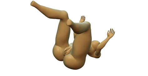 Nude Woman Genitals Anatomy 3D Model 7 Obj Free3D